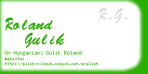 roland gulik business card